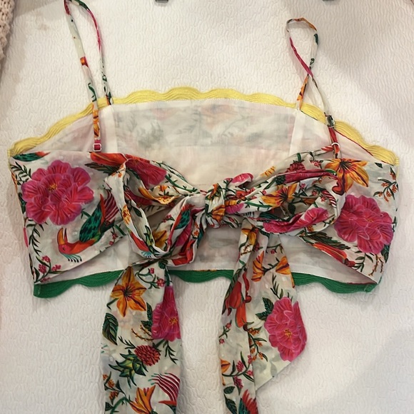 FARM Rio Multicolor Floral Crop Top - Picture 4 of 4